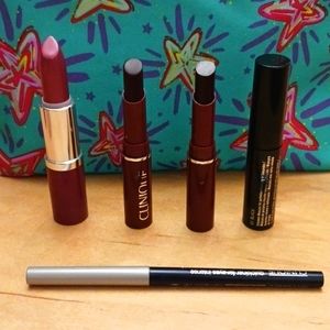 Clinique cosmetic set( Pop Lip Colour + mascara+ eyeliner)